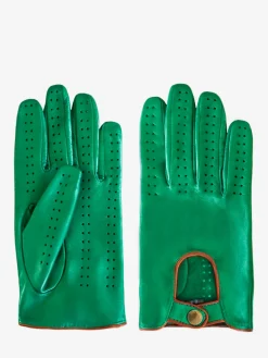 Gants Pilote Homme - Vert / Naturel