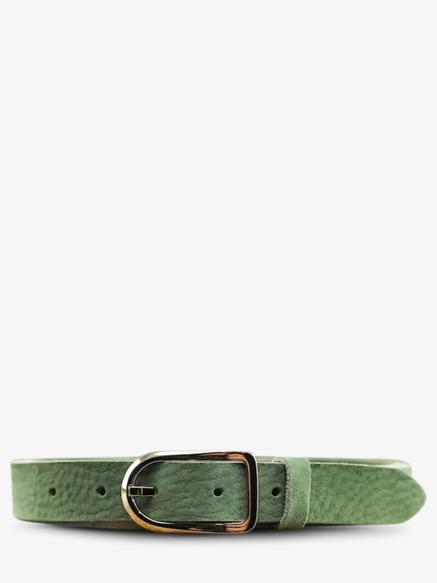 LaCeinture Magnifique Nubuck - 25mm - Vert Amande
