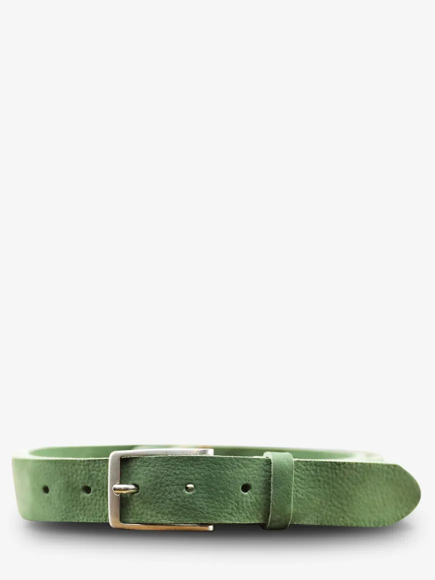 LaCeinture Magnifique Nubuck - 30mm - Vert Amande