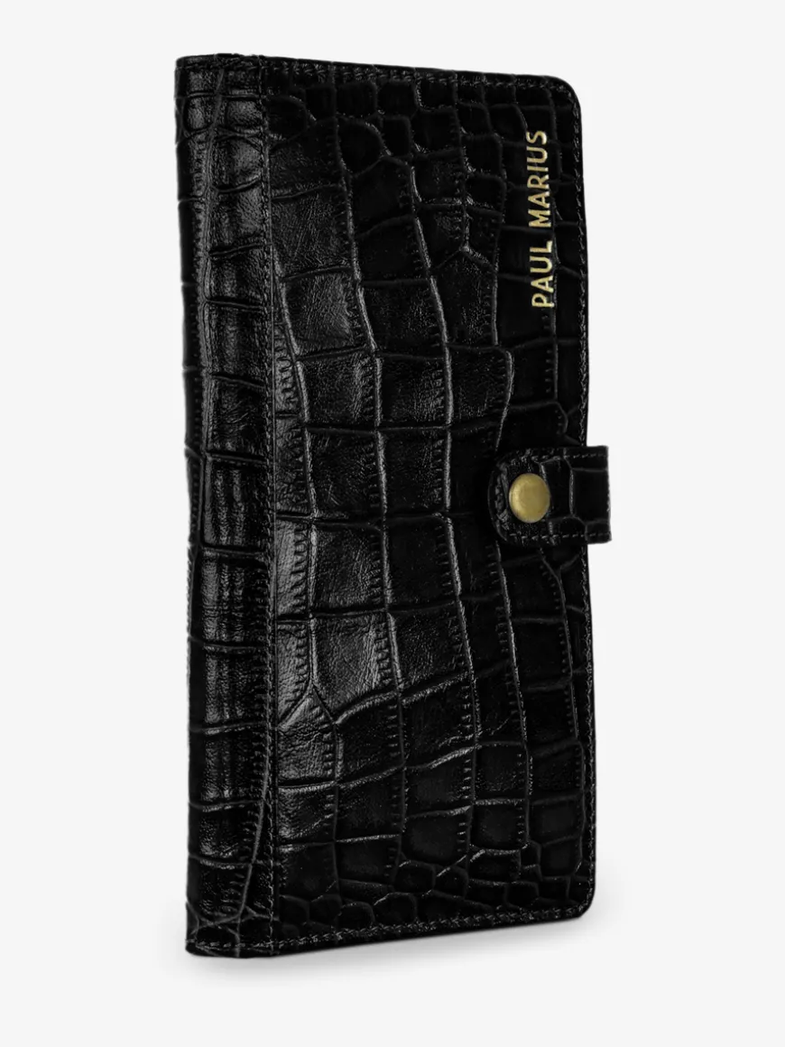 LePortefeuille Charlotte N°2 Alligator - Noir De Jais